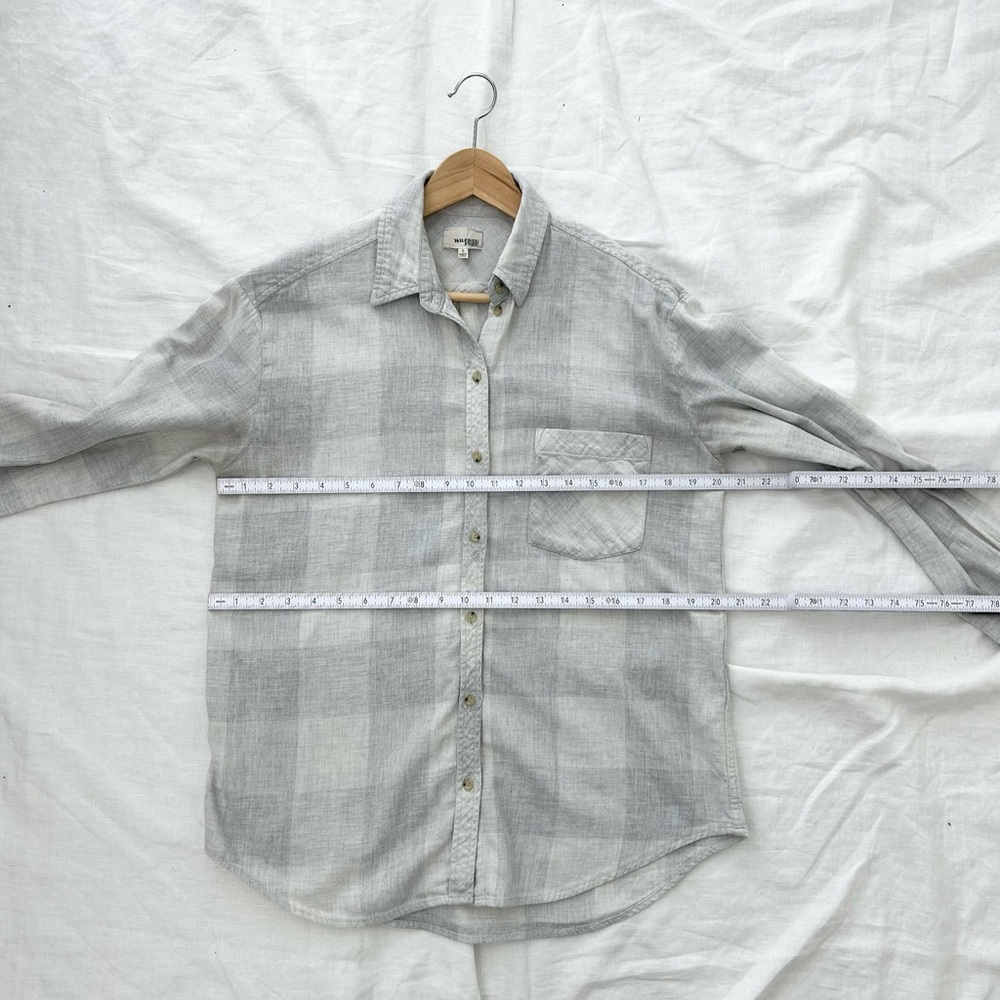 Aritzia Wilfred Free Daphne Boyfriend Button Up Plaid Shirt - Picture 6 of 10